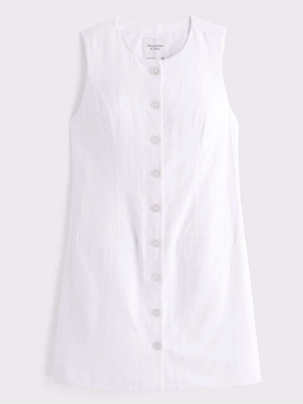 Abercrombie & Fitch Mara Linen-Blend Mini Dress
